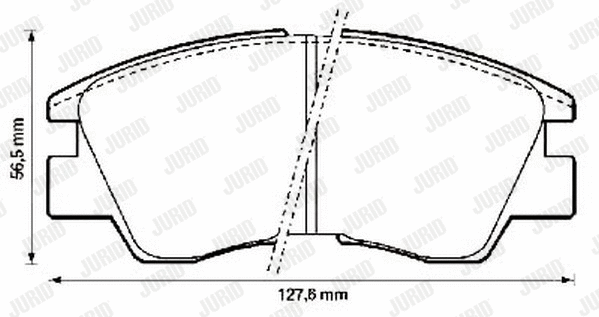 Brake Pad Set, disc brake (572280J)