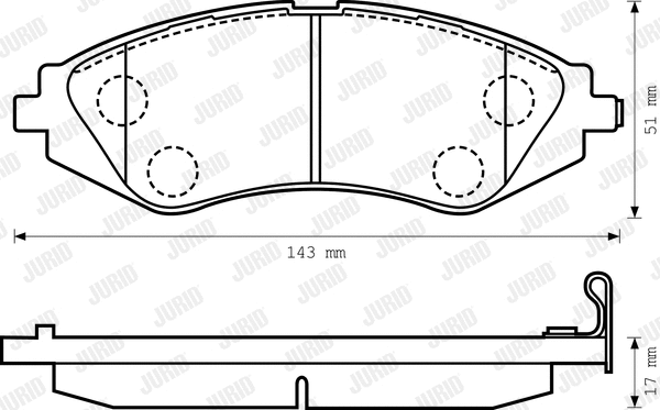Brake Pad Set, disc brake (572408J)