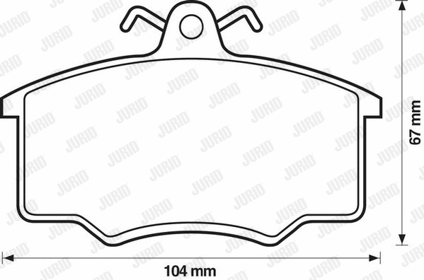 Brake Pad Set, disc brake (571491J)