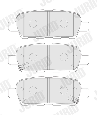 Brake Pad Set, disc brake (573890J)