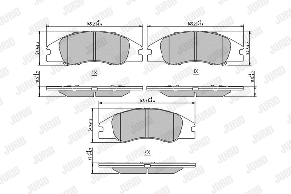 Brake Pad Set, disc brake (572585J)