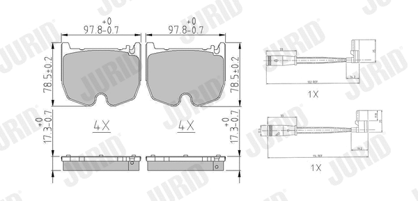 Brake Pad Set, disc brake (573180J)