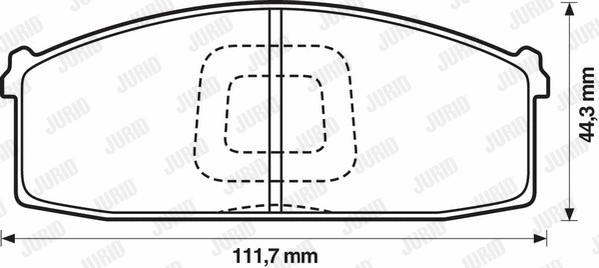 Brake Pad Set, disc brake (572232J)