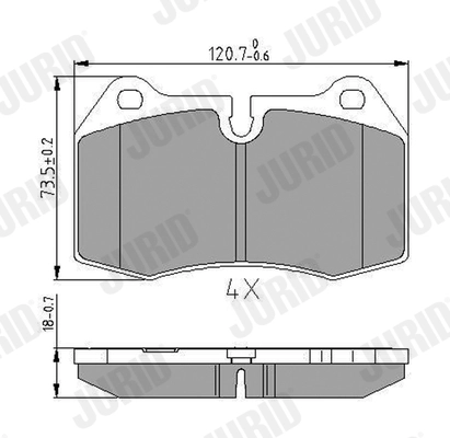 Brake Pad Set, disc brake (571852J)
