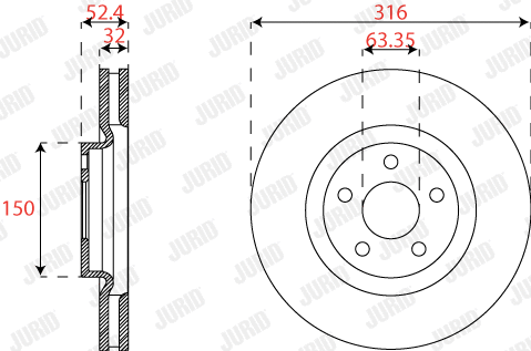 Brake Disc (563302JC-1)
