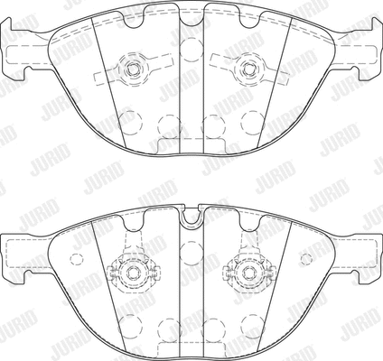 Brake Pad Set, disc brake (573150J-AS)