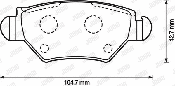 Brake Pad Set, disc brake (573010J)