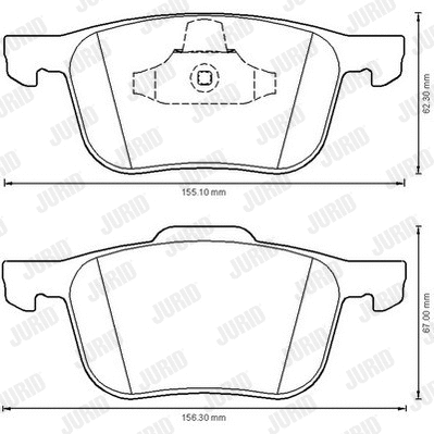 Brake Pad Set, disc brake (573209JC)