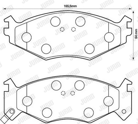 Brake Pad Set, disc brake (571514J)