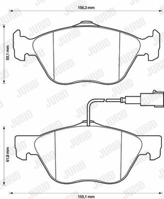 Brake Pad Set, disc brake (571951J)