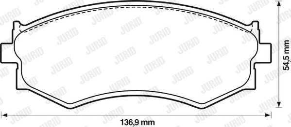 Brake Pad Set, disc brake (572343J)