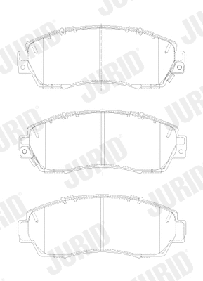 Brake Pad Set, disc brake (573892J)