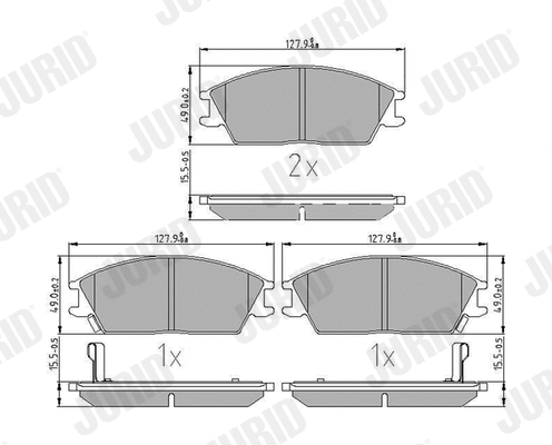Brake Pad Set, disc brake (572268J)