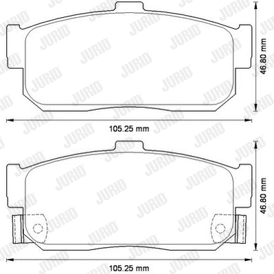Brake Pad Set, disc brake (572582J)