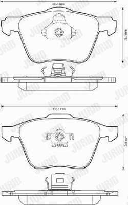 Brake Pad Set, disc brake (573143J-AS)