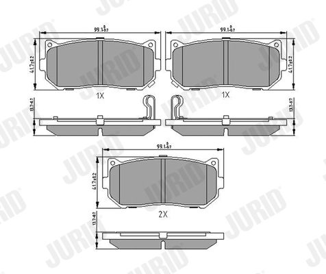 Brake Pad Set, disc brake