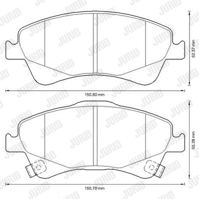 Brake Pad Set, disc brake (572600JC)