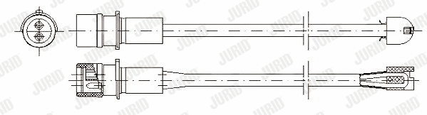 Warning Contact, brake pad wear (581311)
