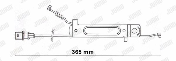 Warning Contact, brake pad wear (FAI175)