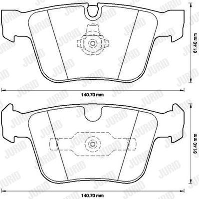 Brake Pad Set, disc brake (573232J-AS)
