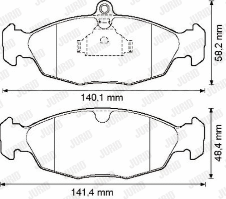 Brake Pad Set, disc brake (571924J)
