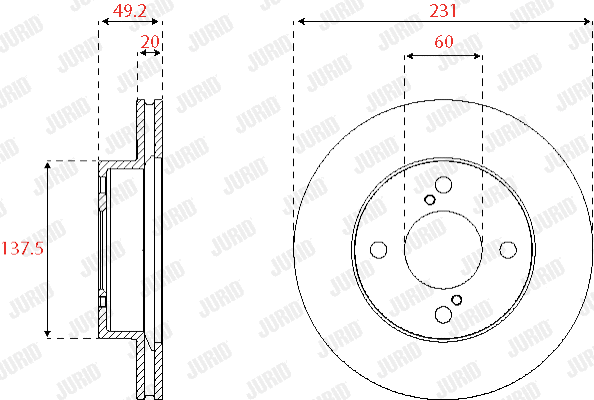 Brake Disc (563253JC)