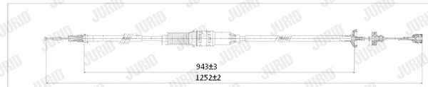 Cable Pull, clutch control (422775J)