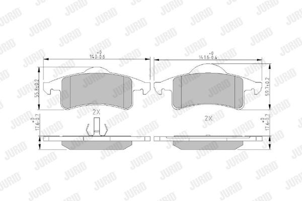 Brake Pad Set, disc brake (573374J)