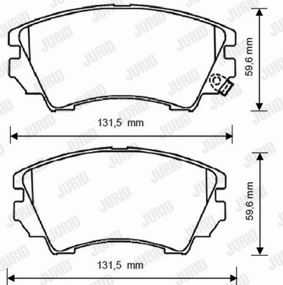 Brake Pad Set, disc brake (573269JC)