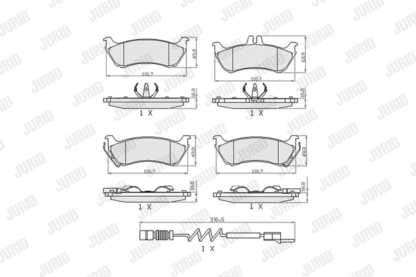 Brake Pad Set, disc brake (573148J)