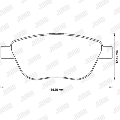 Brake Pad Set, disc brake (573171J)