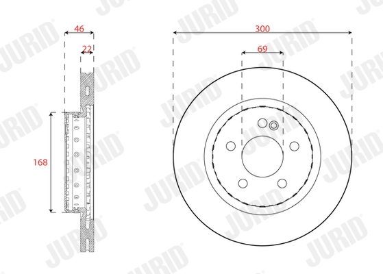 Brake Disc (563458JVC-1)