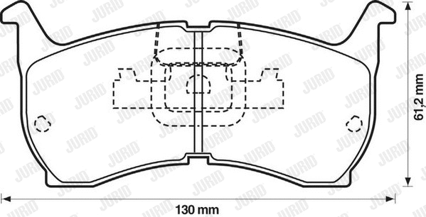 Brake Pad Set, disc brake (572319J)