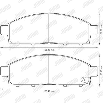 Brake Pad Set, disc brake (572574J)
