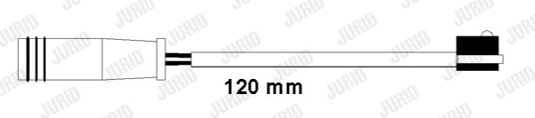 Warning Contact, brake pad wear (581441)