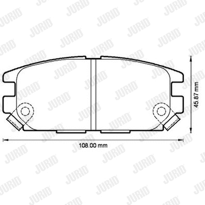 Brake Pad Set, disc brake (572493J)