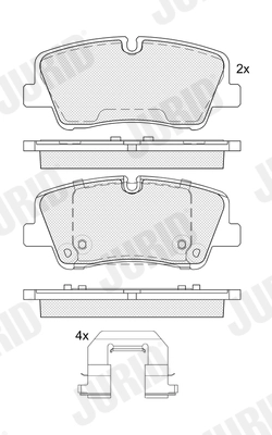 Brake Pad Set, disc brake (574133J)