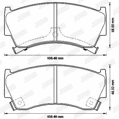 Brake Pad Set, disc brake (572542J)