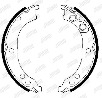 Brake Shoe Set, parking brake
