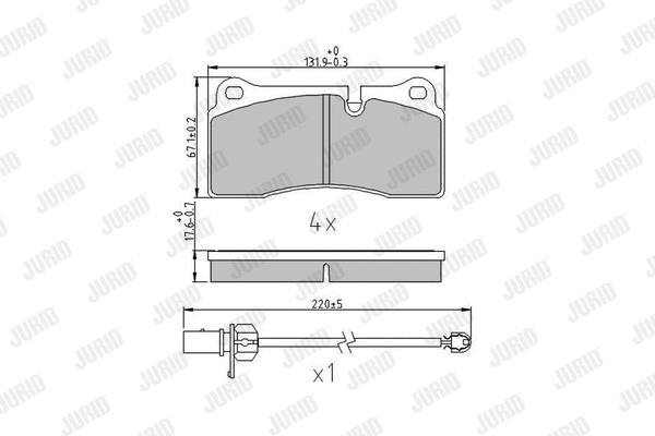 Brake Pad Set, disc brake (573443J)