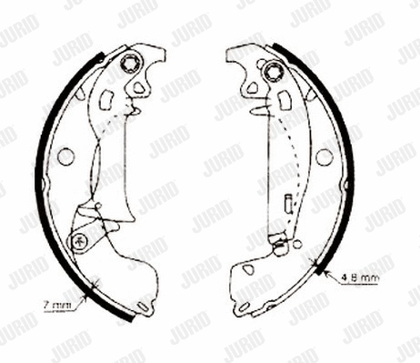 Brake Shoe Set (362371J)