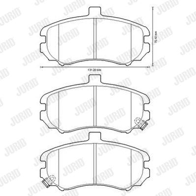 Brake Pad Set, disc brake (572622J)