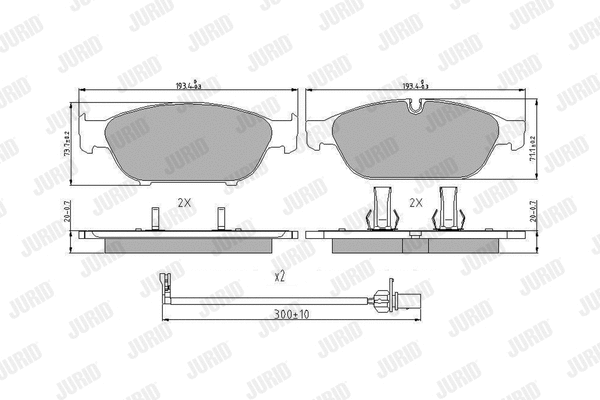 Brake Pad Set, disc brake (573381J)
