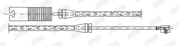 Warning Contact, brake pad wear (581369)