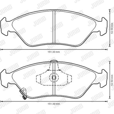 Brake Pad Set, disc brake (572531J)