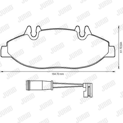 Brake Pad Set, disc brake (573221J)