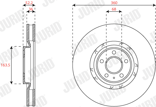 Brake Disc (563454JC-1)