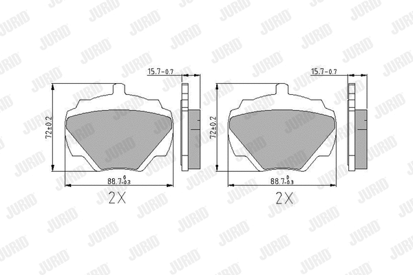 Brake Pad Set, disc brake (571803J)