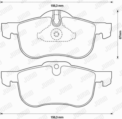 Brake Pad Set, disc brake (571980JC)