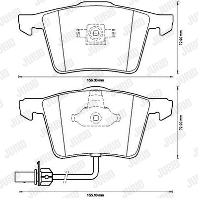 Brake Pad Set, disc brake (573196JC)